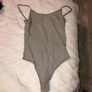 Brandy Melville striped bodysuit